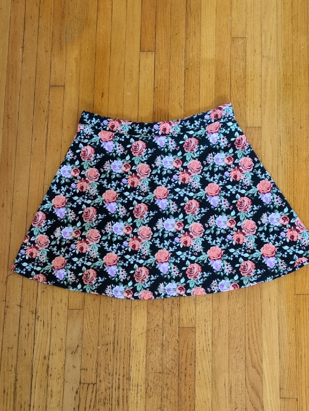 H&M Mini Skirt With Floral Print
